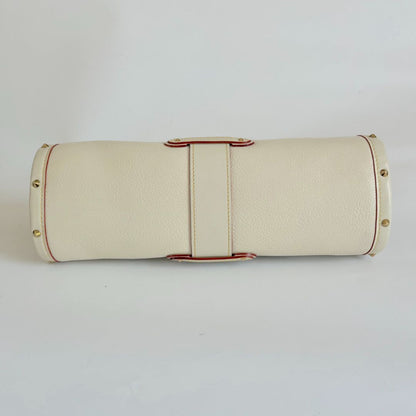 Louis Vuitton Epanoui PM cream leather tote bag