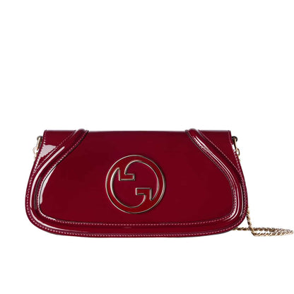 GUCCI BLONDIE SMALL SHOULDER BAG ROSSO ANCORA RED 29CM 814952 AAEEY 6207