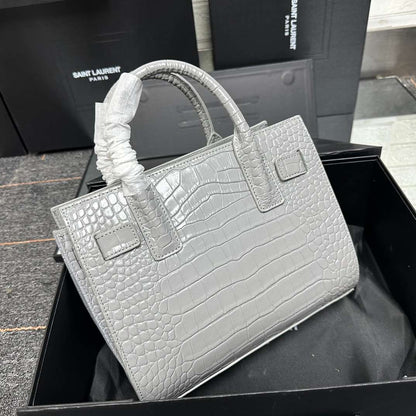 Saint Laurent GREY ‘Sac De Jour Nano’ shoulder bag
