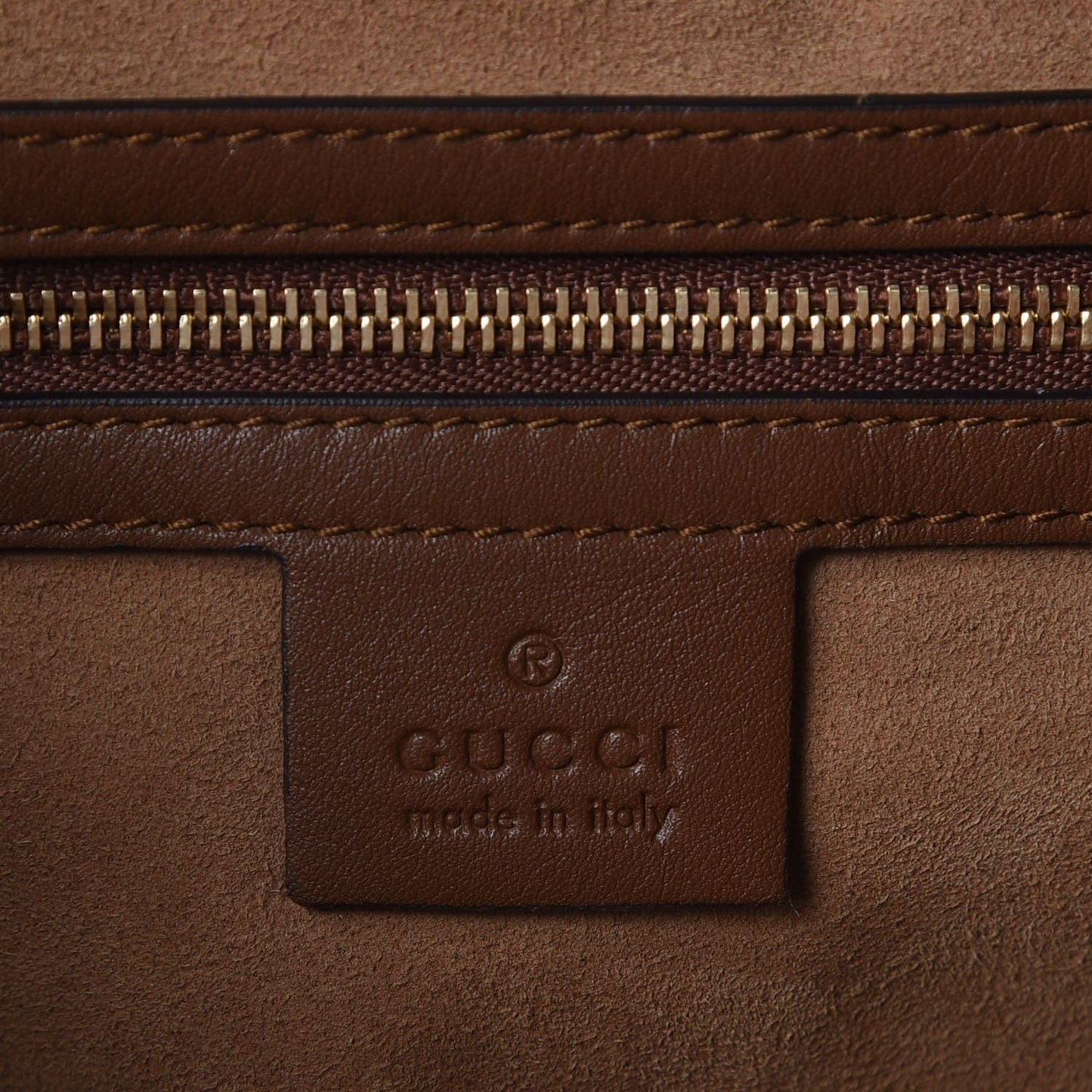 Gucci  GG Supreme Monogram Large Linea A Hobo Light Brown