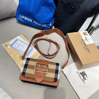 BB classic plaid small square bag