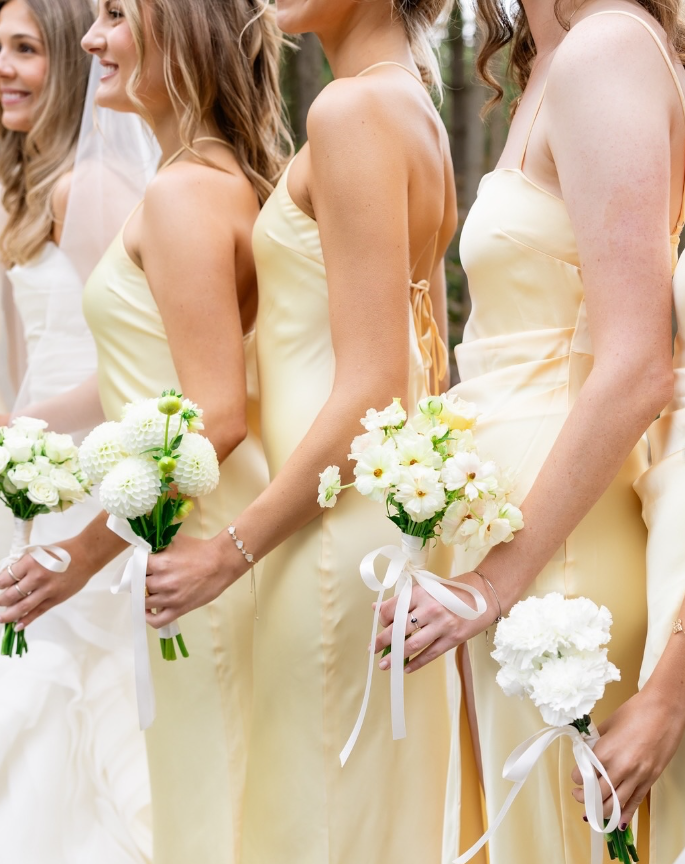 Light Yellow Sheath Halter Satin Open Back Bridesmaid Dress Evening Dress SH3196