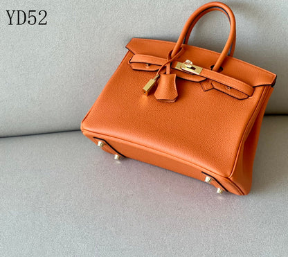 H BIRKIN 25 TOGO ORANGE  GOLD HARDWARE 25CM
