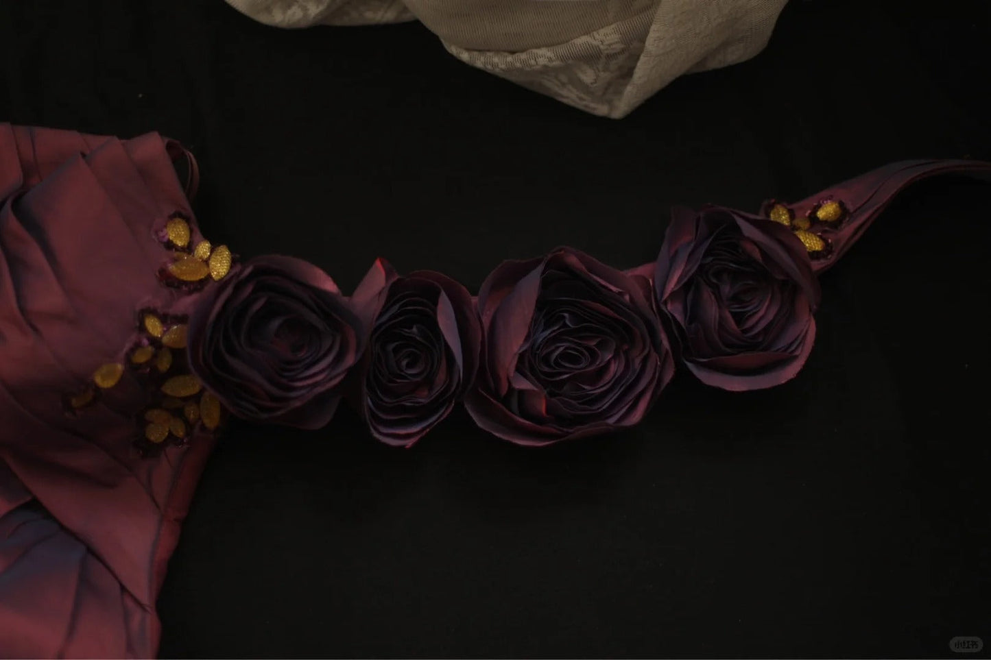 Symphony Purple Fashion Sexy Handmade Rose Flower Short Taffeta Satin Homecoming Dress Birthday Party Dress Cocktail Party Dress Evening Dress Retro Princess Dress Wedding Adult Ceremony Birthday Party gh3963