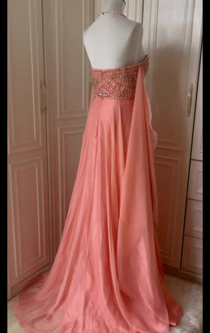 __ink Fantasy Greek Goddess Long Chiffon Ball Gown Evening Gown gh4269