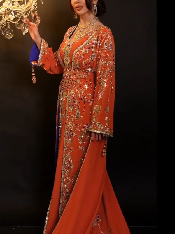 Temperament Sequin Chiffon Retro Ladies Dress