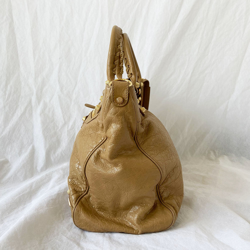 Balenciaga Classic Velo Tan City Bag