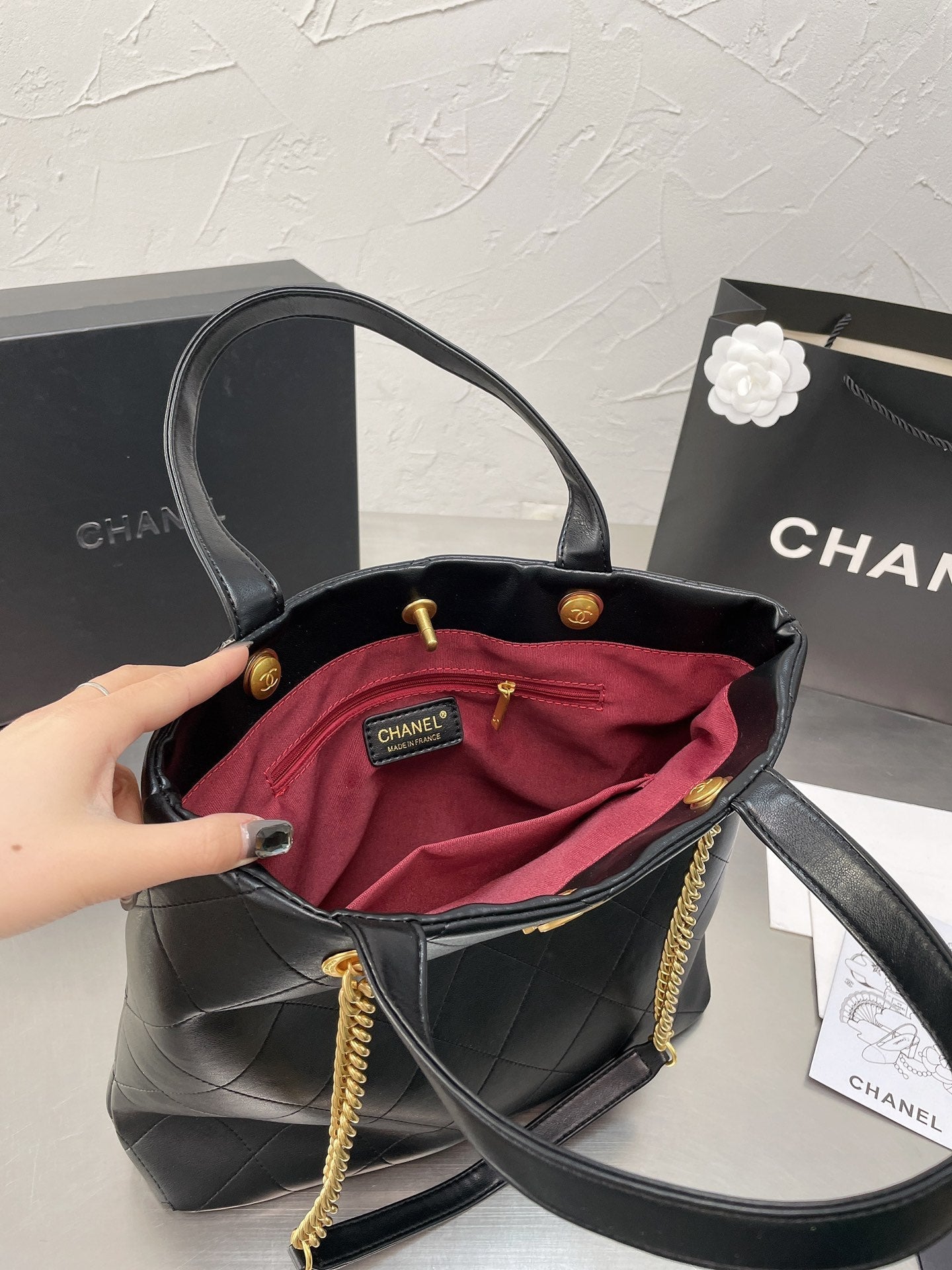 CHANEL SMALL SHOPPING TOTE