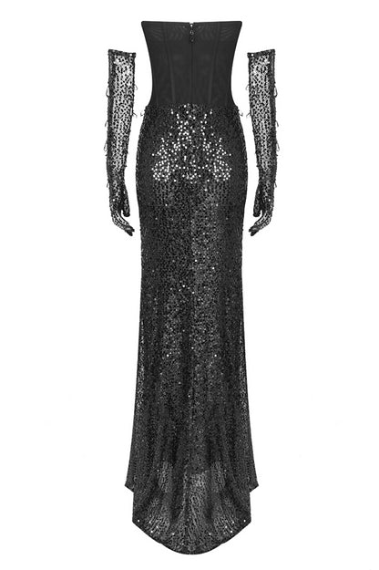 loveedsTM-New style heavy beaded tube top dress-vx