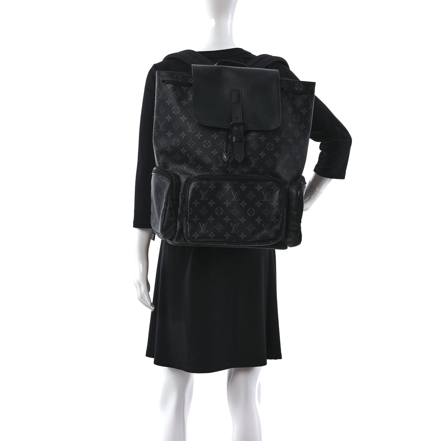 Louis Vuitton M45538 Monogram Eclipse Trio Backpack