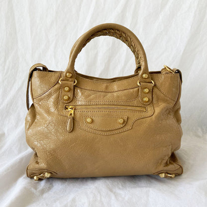 Balenciaga Classic Velo Tan City Bag