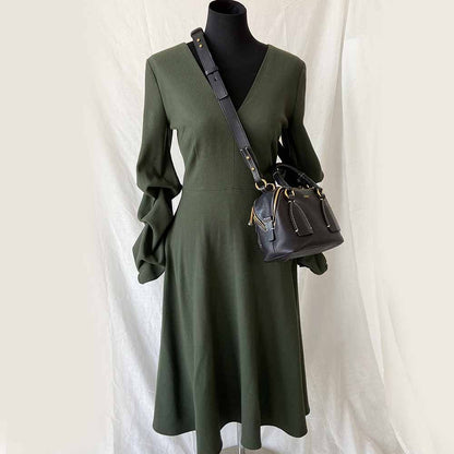 Chloe 'Daria' braided handle grain leather small shoulder bag