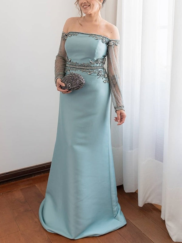 Tube Top Long Sleeve Solid Color Mesh Maxi Dress