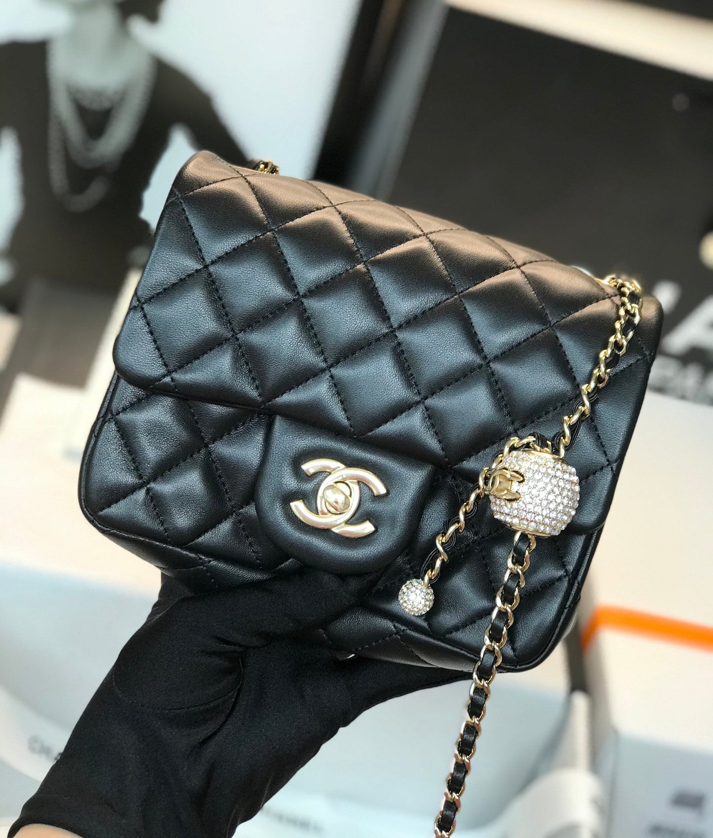 Chanel Classic Mini Square Black