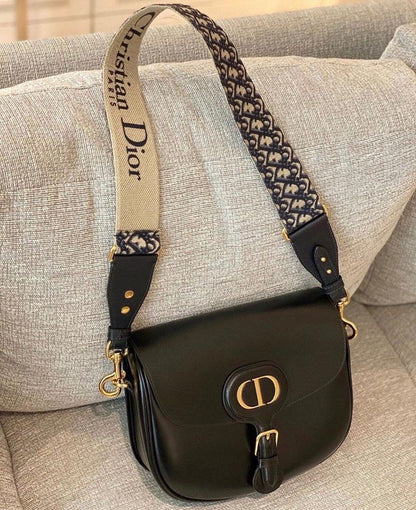 DIOR BOBBY BAG LARGE BLACK BOX CALFSKIN