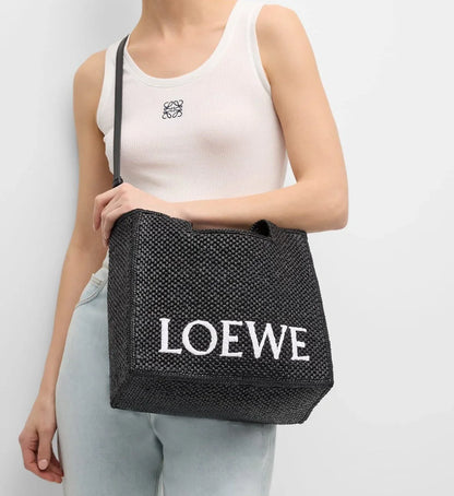 SAINT LAURENT Hobo YSL Shoulder Bag in Raffia