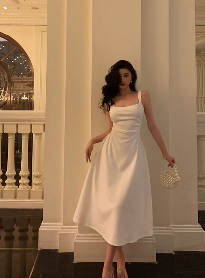 Sexy A line Spaghetti Straps White 21st Birthday Dress Party Gown Birthday Outfits Birthday Dress Ideas For Women DP2319