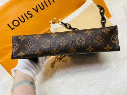 LV Toiletry Pouch 26 in Monogram Reverse Canvas with Wide Shoulder Strap