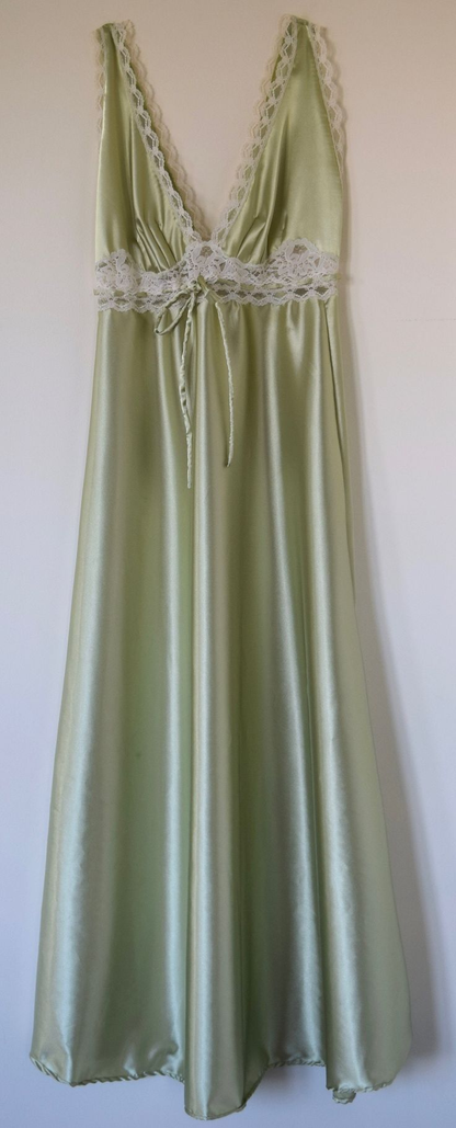 Vintage Style Sage Green Long Prom Dress Sexy Party Dress SH1366