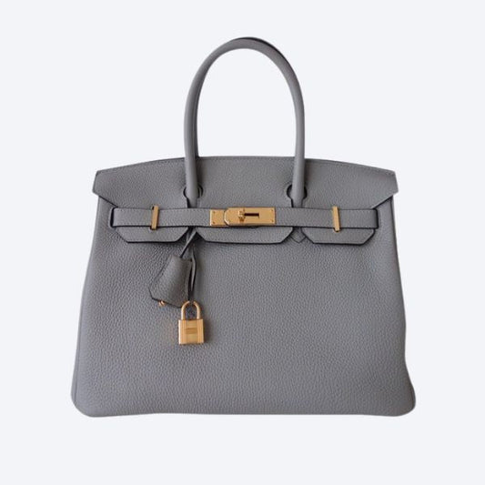H BIRKIN 35 TOGO  GOLD HARDWARE GREY 35CM