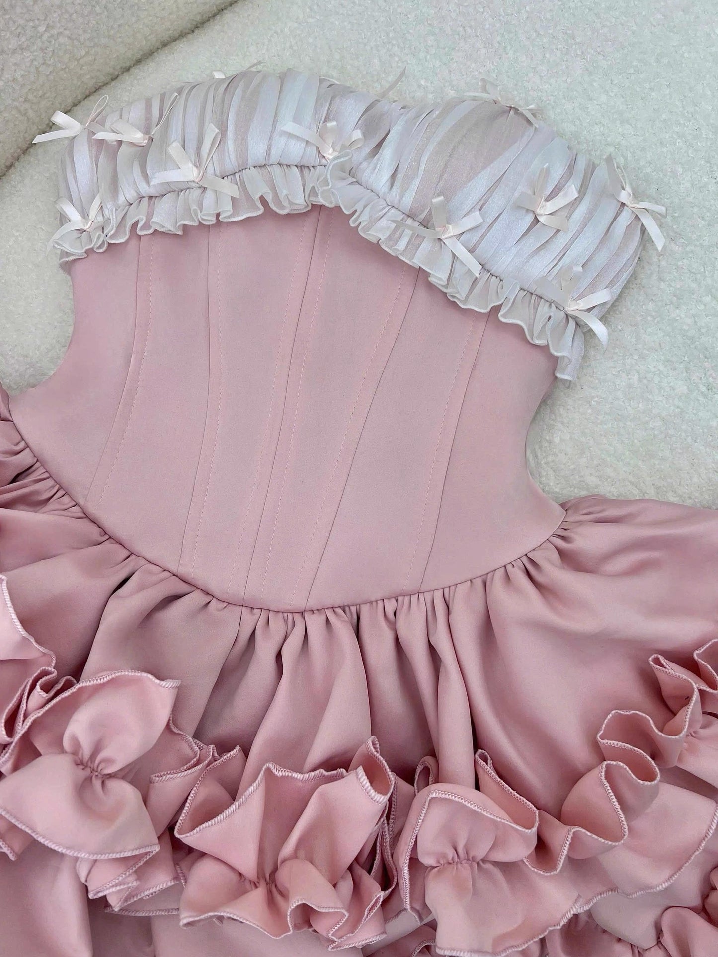 Cute Ball Gown Strapless Pink Party Dresses Short Formal Homecoming Dresses Night Chic Elegant Short Dresses Cocktail Dress 16th Birthday Outfits Hoco Dresses DH2759