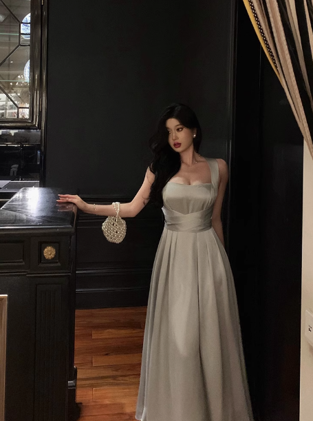 Pretty A Line Straps Satin 18th Birthday Dress Party Outfits Birthday Outfits For Womens DP0170