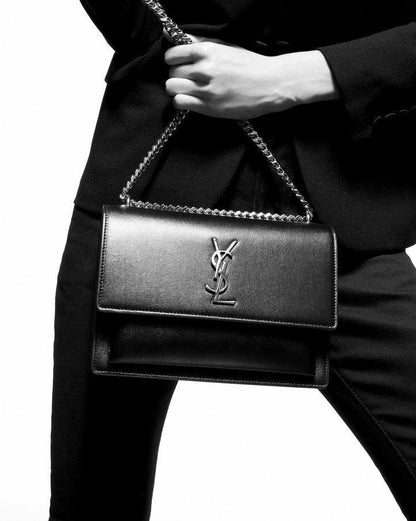 Saint Laurent Sunset Medium In Smooth Leather