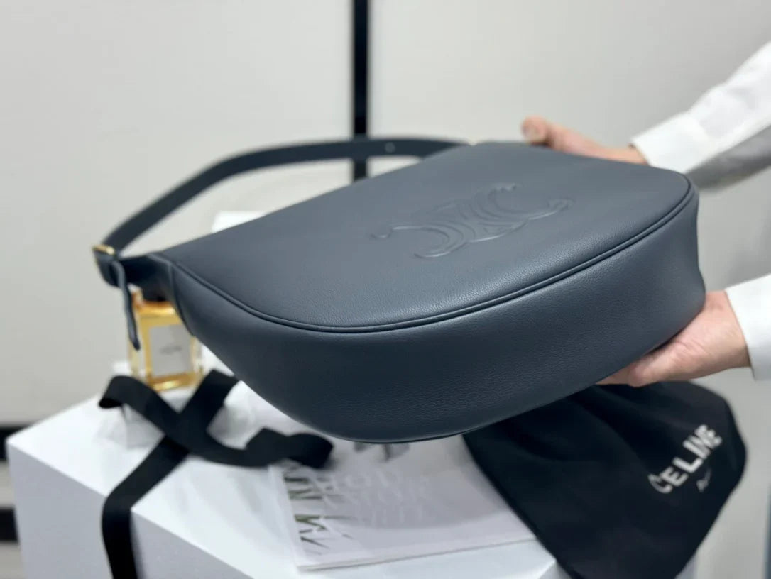 Celine Heloise Bag in Supple Calfskin Gray 30 x 28.5 x 8cm