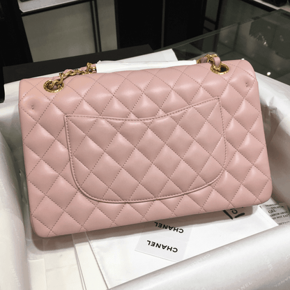 CHANEL Classic Double Flap Small Pink Lambskin