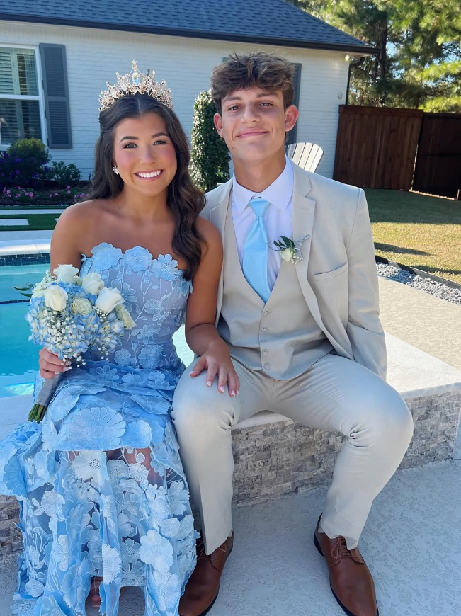 Pretty Light Blue Applique Formal Prom Dresses SH867