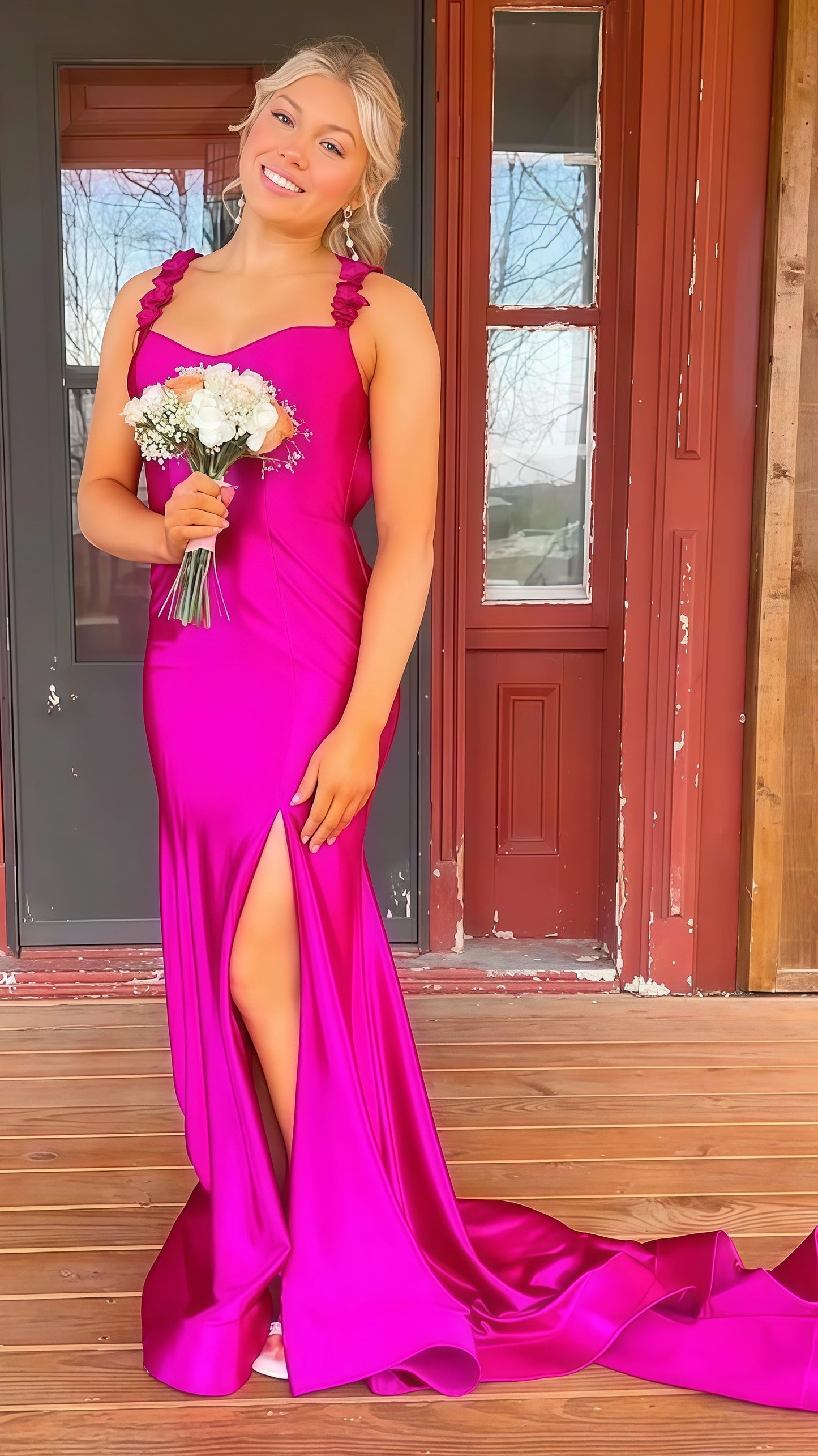 Black Mermaid Long Prom Dress, Backless Evening Party Dress