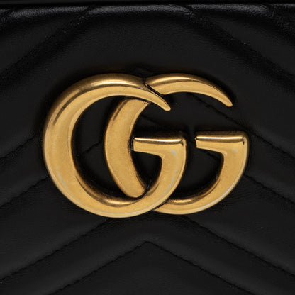 Gucci Matelasse Leather GG Marmont Small Shoulder Bag (SHF-8WEwIl)