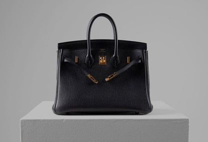 Hermès 25 Birkin Black Togo Leather with Rose Gold Hardware