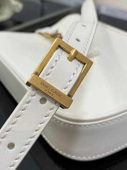 YSL Le 5 A 7 Mini White Bag - 13x20x4cm