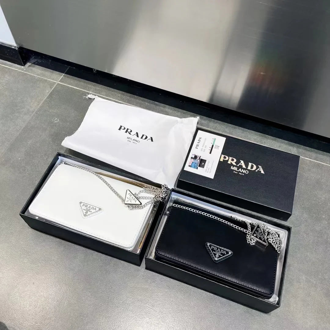 pra retro shiny small square bag