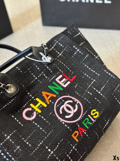 CHANEL cc new arrival tote bag size  37x32cm