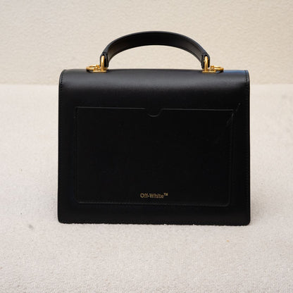 Off-White Printed Jitney Top-Handle Bag