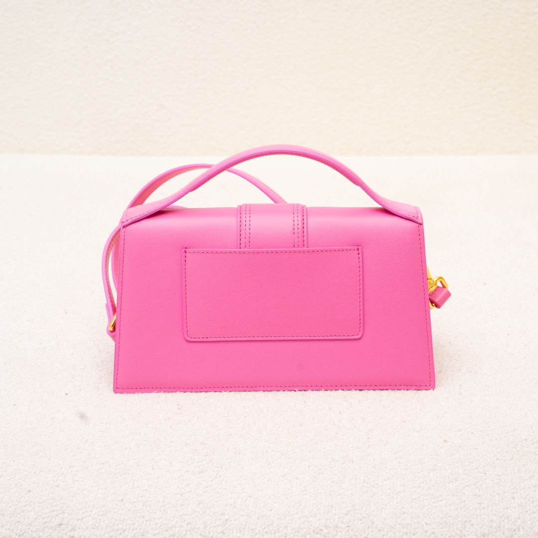 Jacquemus Le Bambino pink leather shoulder bag