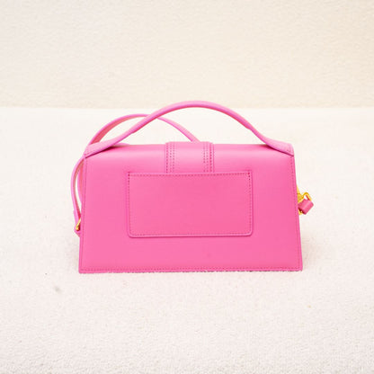 Jacquemus Le Bambino pink leather shoulder bag