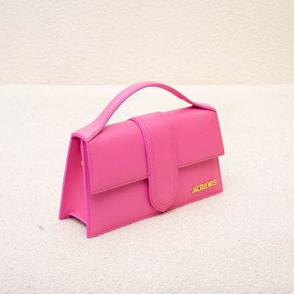 Jacquemus Le Bambino pink leather shoulder bag