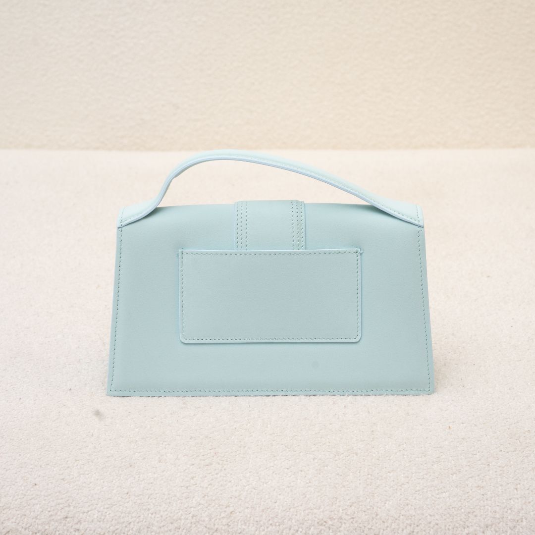Jacquemus Le Bambino light blue leather shoulder bag