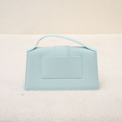 Jacquemus Le Bambino light blue leather shoulder bag