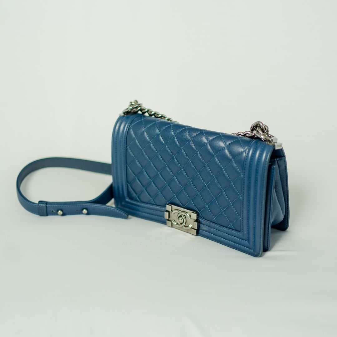 Chanel Le Boy Blue Medium Bag