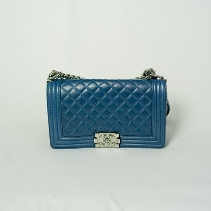 Chanel Le Boy Blue Medium Bag