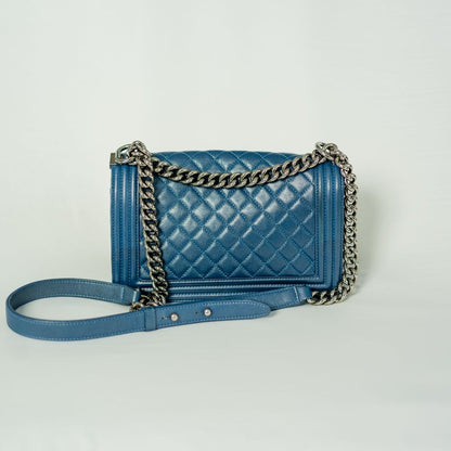 Chanel Le Boy Blue Medium Bag