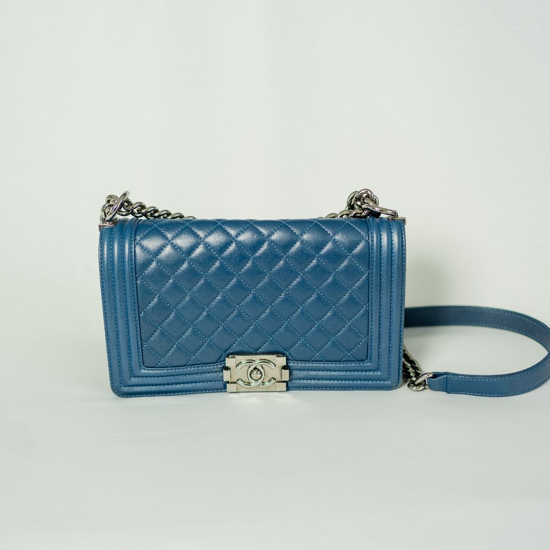 Chanel Le Boy Blue Medium Bag