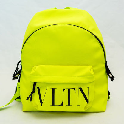 Valentino Garavani VLTN backpack neon yellow and black