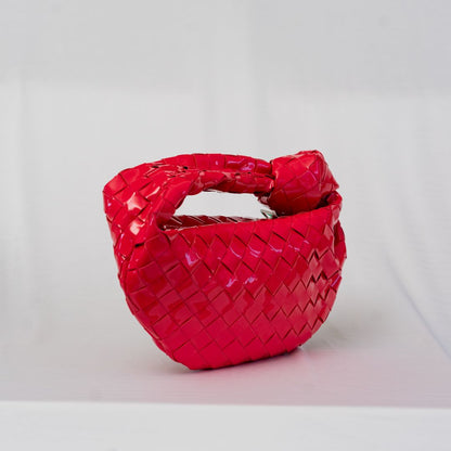 Bottega Veneta Mini Patent Intrecciato Jodie Handbag