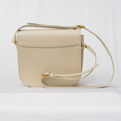 Saint Laurent Cream Betty Medium Leather Shoulder Bag