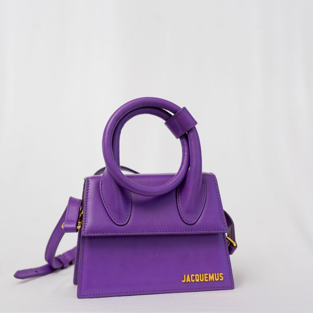 Jacquemus Le Chiquito Noeud Purple Bag